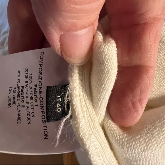 NWT Alexander McQueen white stretchy zip front dress, size EUR 40 - Picture 4 of 6